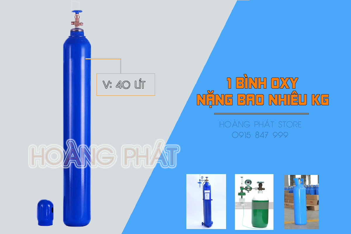 1 Bình oxy nặng bao nhiêu kg 
