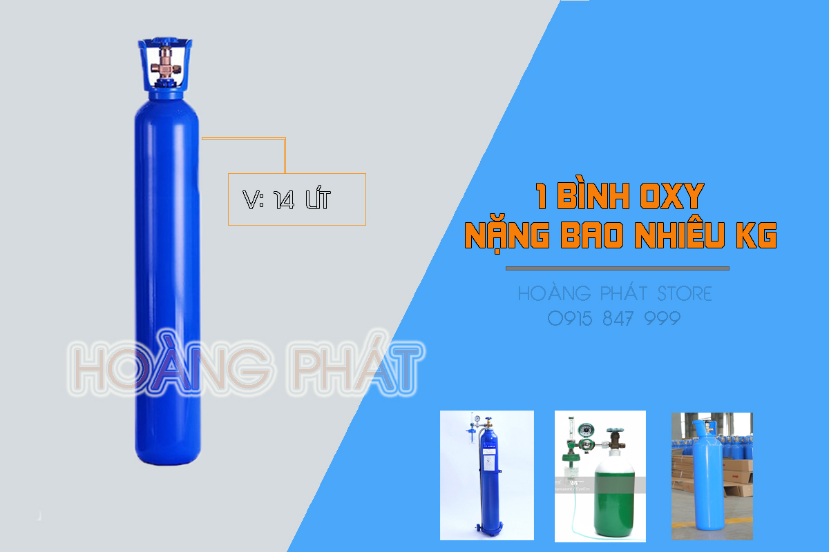 1 Bình oxy nặng bao nhiêu kg 