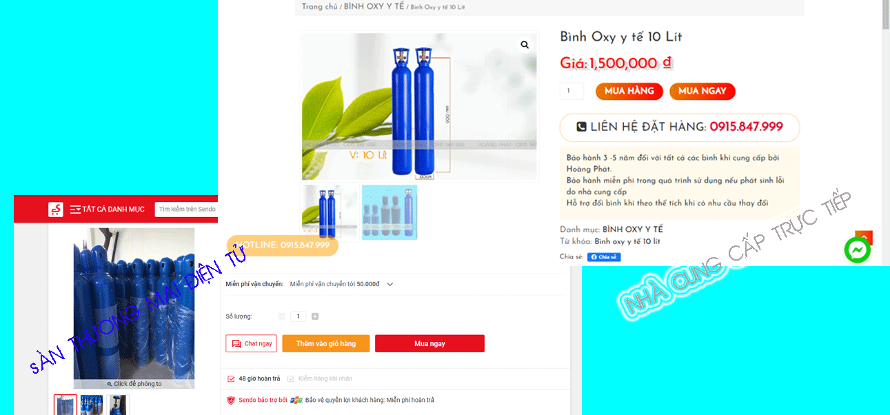 Mua bình khí thở oxy