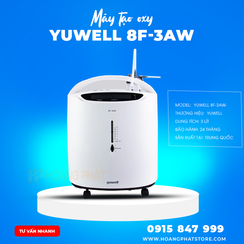 Máy tạo Oxy 3 lít yuwell 8F-3AW