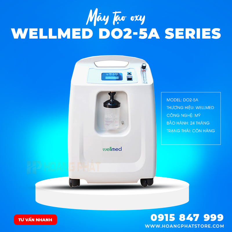 Máy tạo oxy 5 lít DO2-5A Series Wellmed | Hoàng Phát Store